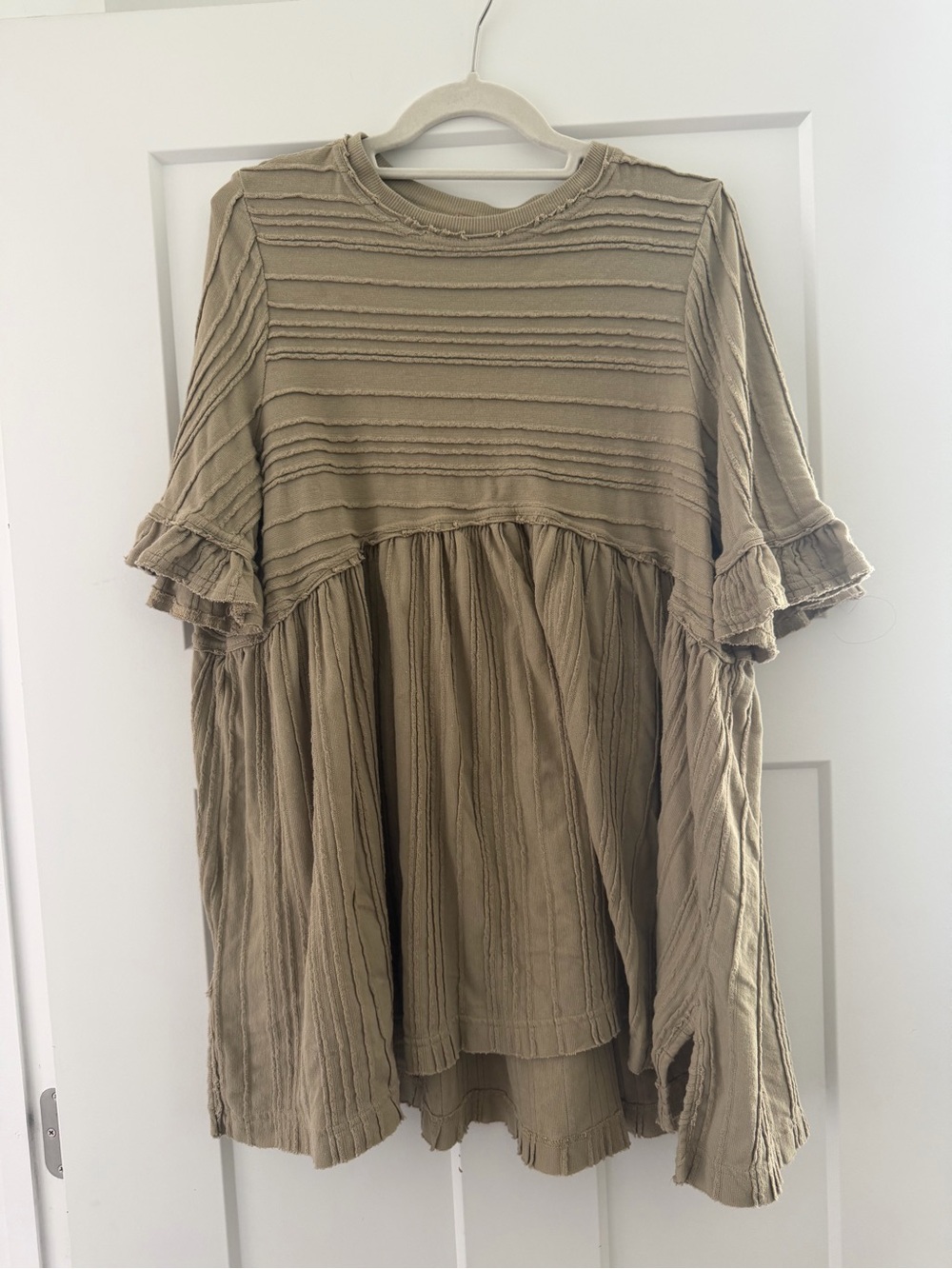 Sage green free people baby doll tunic